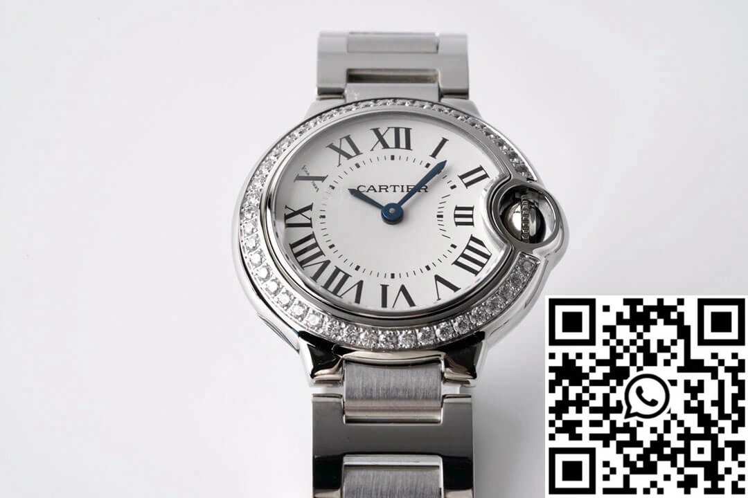 TopPick Ballon Bleu De Cartier 28MM W4BB0015 AF Factory Diamond-set Bezel 1383