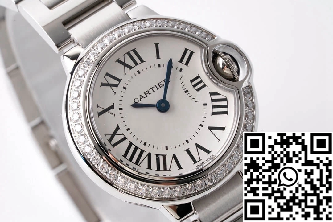 TopPick Ballon Bleu De Cartier 28MM W4BB0015 AF Factory Diamond-set Bezel 1383