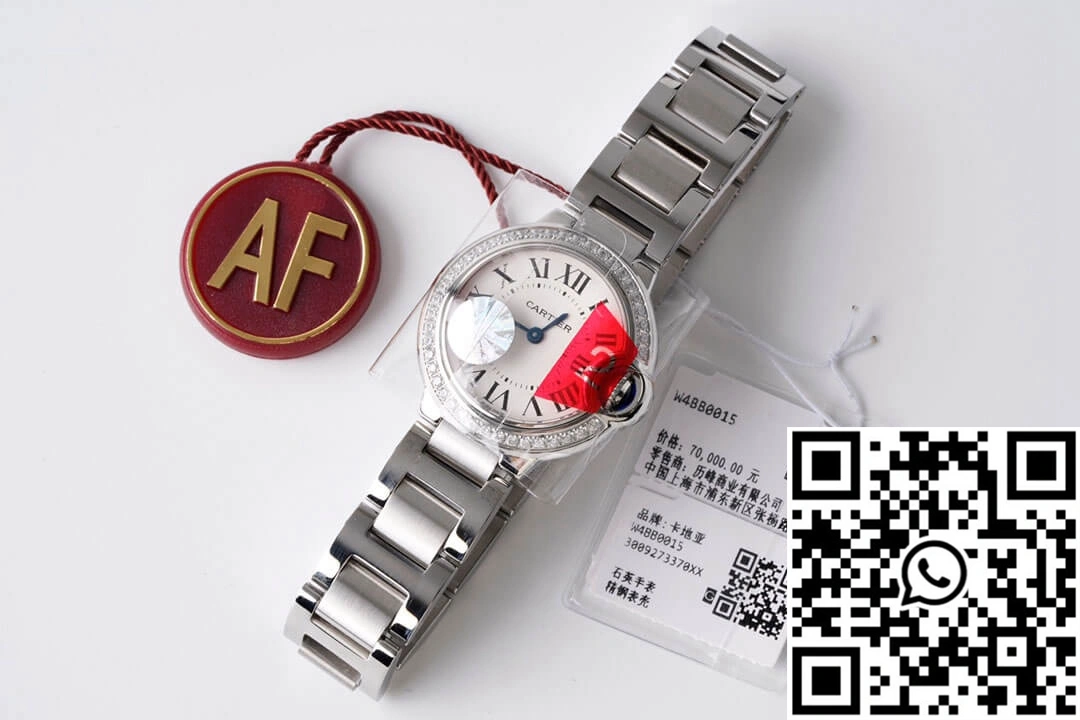 TopPick Ballon Bleu De Cartier 28MM W4BB0015 AF Factory Diamond-set Bezel 1383