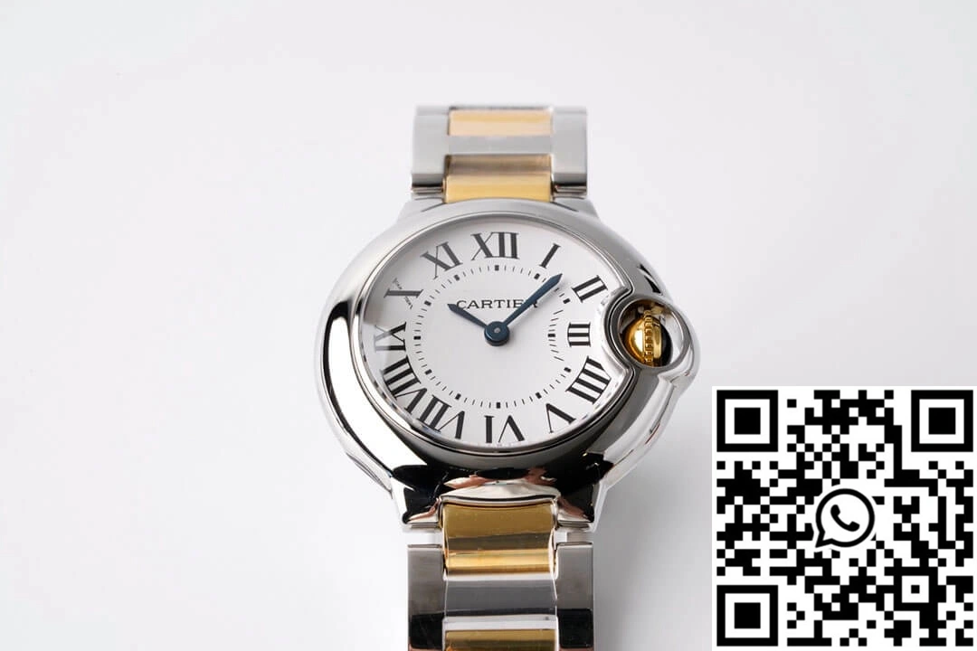 SmoothTexture Ballon Bleu De Cartier 28MM W69007Z3 AF Factory Yellow Gold 1326