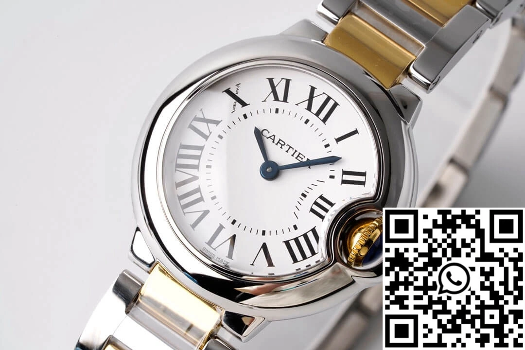 SmoothTexture Ballon Bleu De Cartier 28MM W69007Z3 AF Factory Yellow Gold 1326