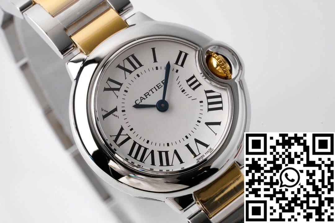 SmoothTexture Ballon Bleu De Cartier 28MM W69007Z3 AF Factory Yellow Gold 1326