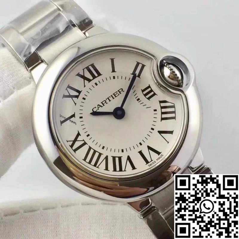 Thermal Ballon Bleu De Cartier 28MM W69010Z4 V6 Factory White Dial 1335