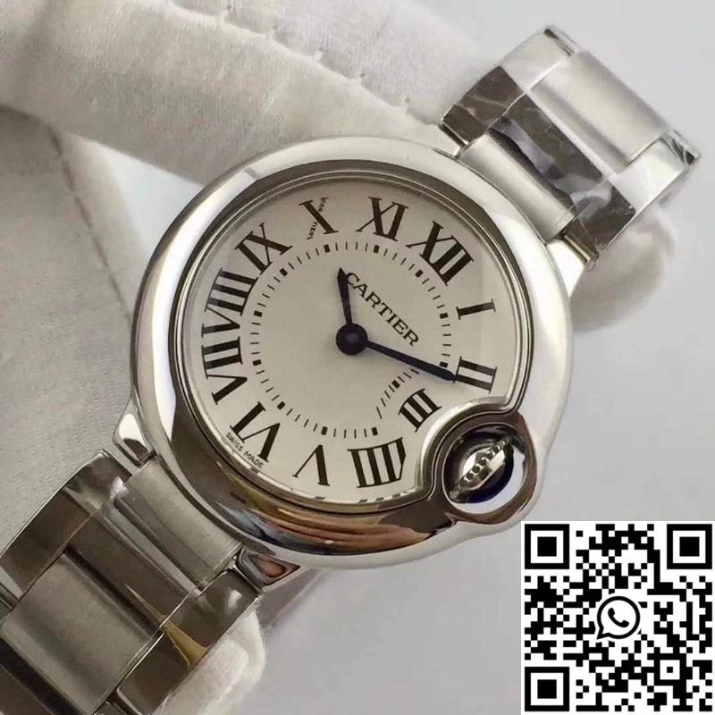 Thermal Ballon Bleu De Cartier 28MM W69010Z4 V6 Factory White Dial 1335