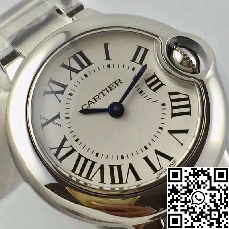 Thermal Ballon Bleu De Cartier 28MM W69010Z4 V6 Factory White Dial 1335