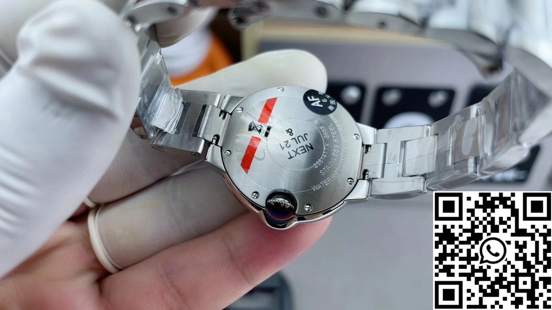 Contemporary Ballon Bleu De Cartier 33MM CRW4BB0021 AF Factory White Dial Diamond Hourmaker 1333