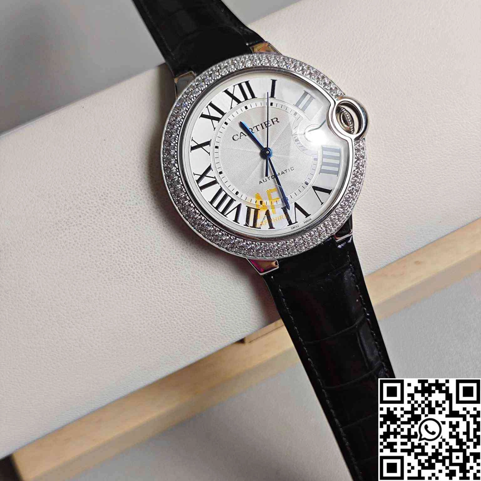 UrbanChic Ballon Bleu De Cartier 33MM W4BB0015 AF Factory Diamond-set Bezel 1342