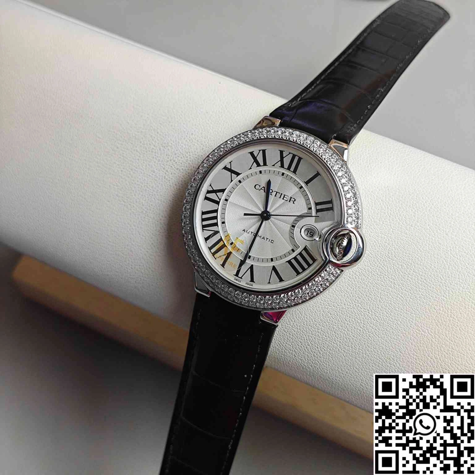 UrbanChic Ballon Bleu De Cartier 33MM W4BB0015 AF Factory Diamond-set Bezel 1342
