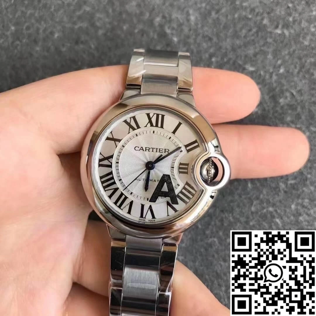 Ballon Bleu De Cartier 33MM W6920071 V6 Factory White Dial Trendy 1349