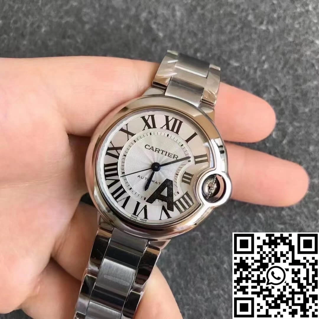Ballon Bleu De Cartier 33MM W6920071 V6 Factory White Dial Trendy 1349