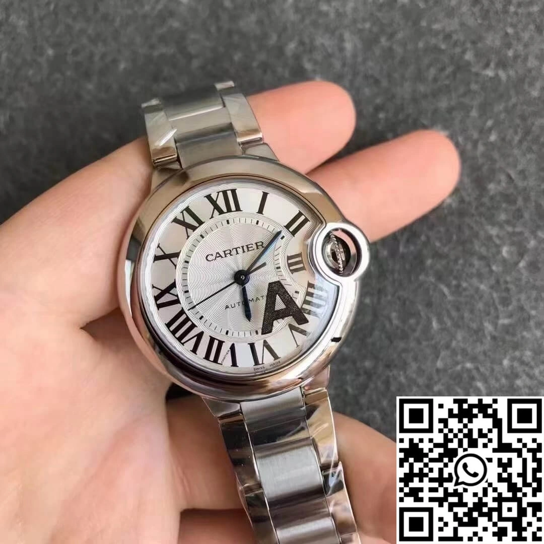 Ballon Bleu De Cartier 33MM W6920071 V6 Factory White Dial Trendy 1349