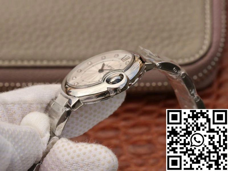 Ballon Bleu De Cartier 33mm V6 Factory White Dial WaterResistant 1389