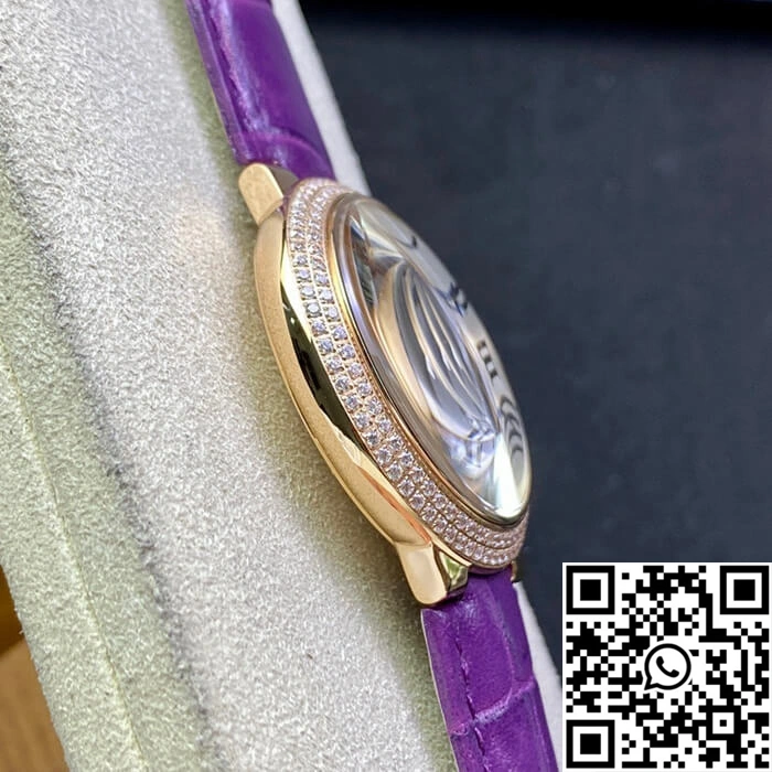 Lightweight Ballon Bleu De Cartier 36MM WJBB0009 3K Factory Purple Leather Strap 1392