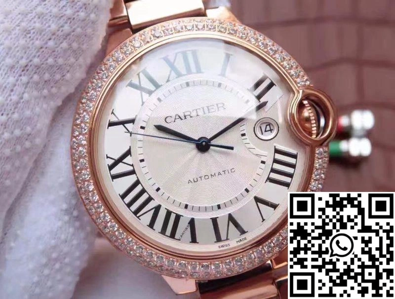 Upgraded Ballon Bleu De Cartier 42MM V6 Factory White Dial 1379