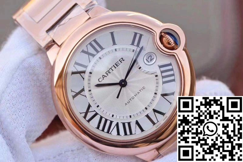 Breathable Ballon Bleu De Cartier 42MM W69006Z2 V9 Factory White Textured Dial 1390