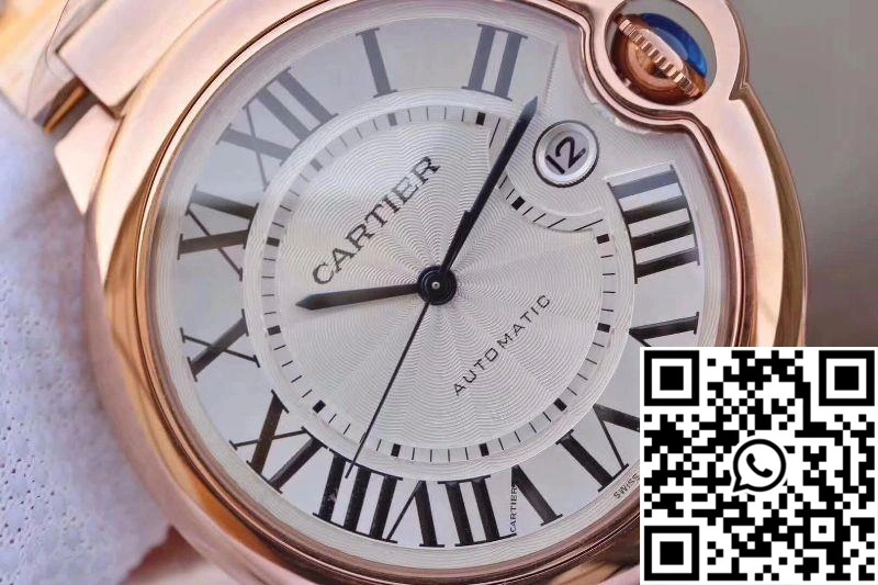 Breathable Ballon Bleu De Cartier 42MM W69006Z2 V9 Factory White Textured Dial 1390