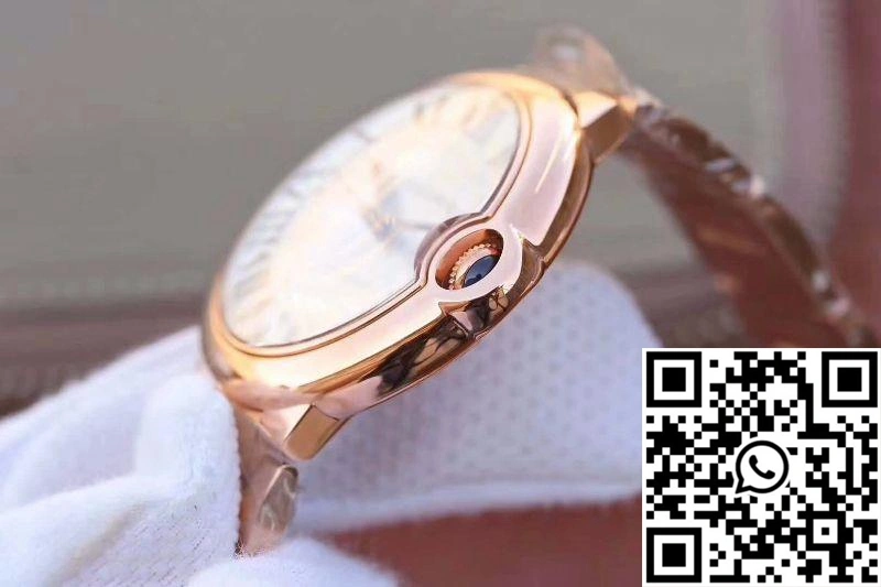 Breathable Ballon Bleu De Cartier 42MM W69006Z2 V9 Factory White Textured Dial 1390