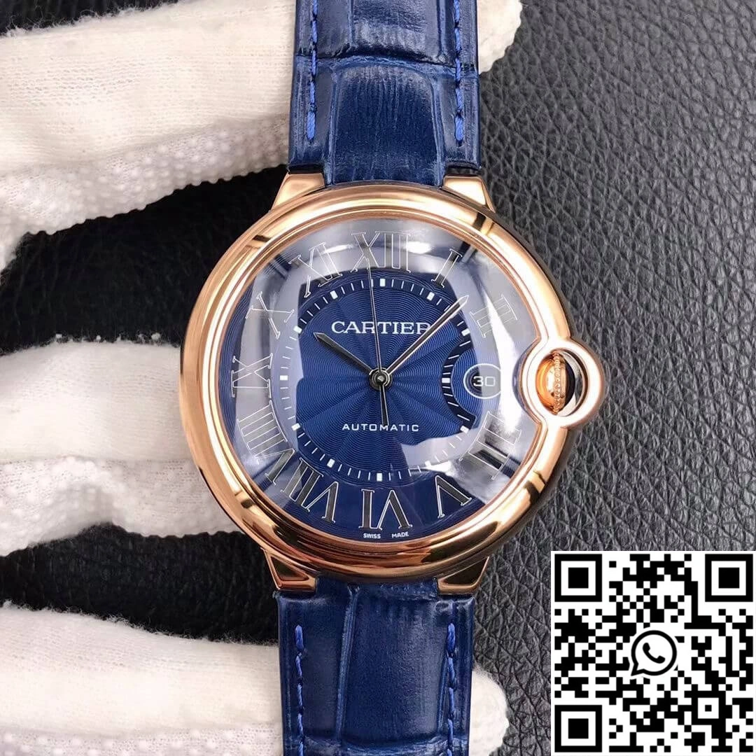 OdorResistant Ballon Bleu De Cartier 42MM WGBB0036 V6 Factory Blue Dial 1362