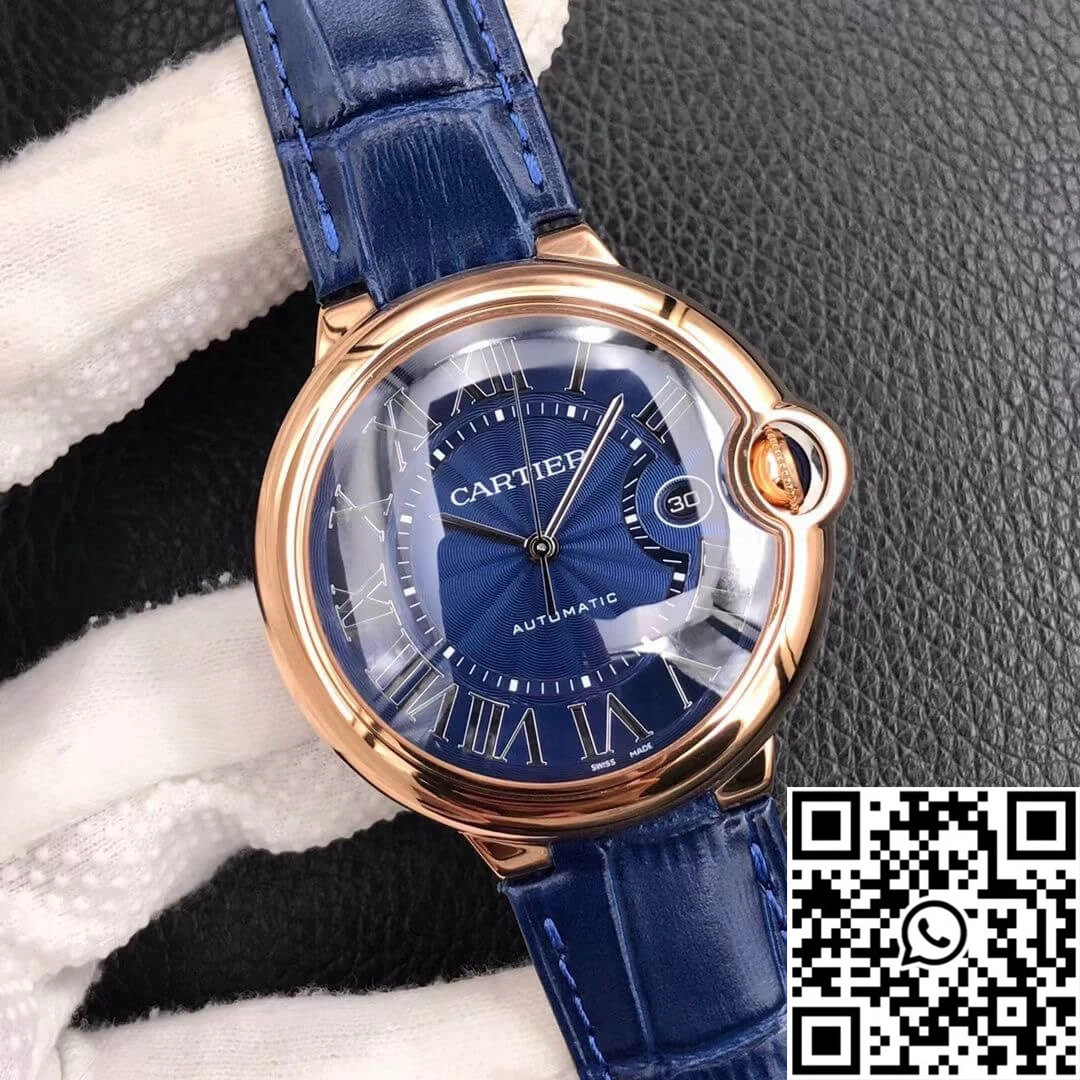 OdorResistant Ballon Bleu De Cartier 42MM WGBB0036 V6 Factory Blue Dial 1362