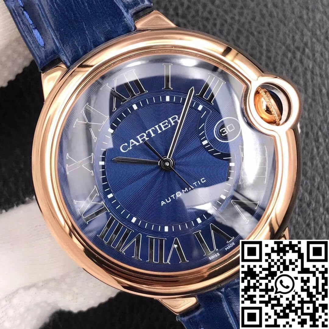 OdorResistant Ballon Bleu De Cartier 42MM WGBB0036 V6 Factory Blue Dial 1362