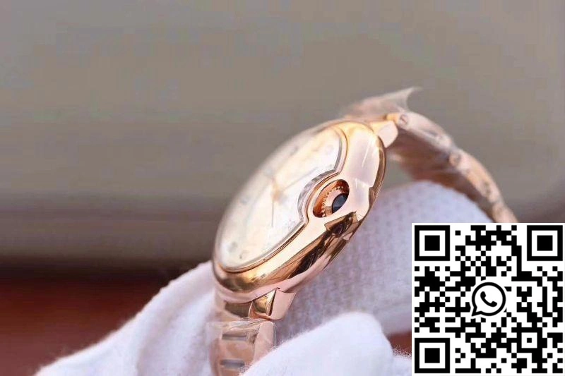 DailyWear Ballon Bleu De Cartier Ladies 33 WE902062 V9 Factory White Textured Dial 1346