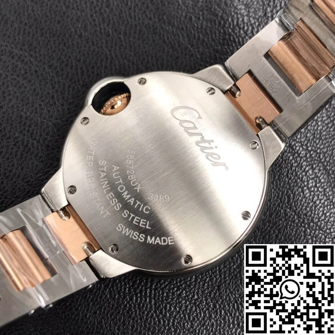Durable Ballon Bleu De Cartier Ladies 33MM V6 Factory Gold strap 1395