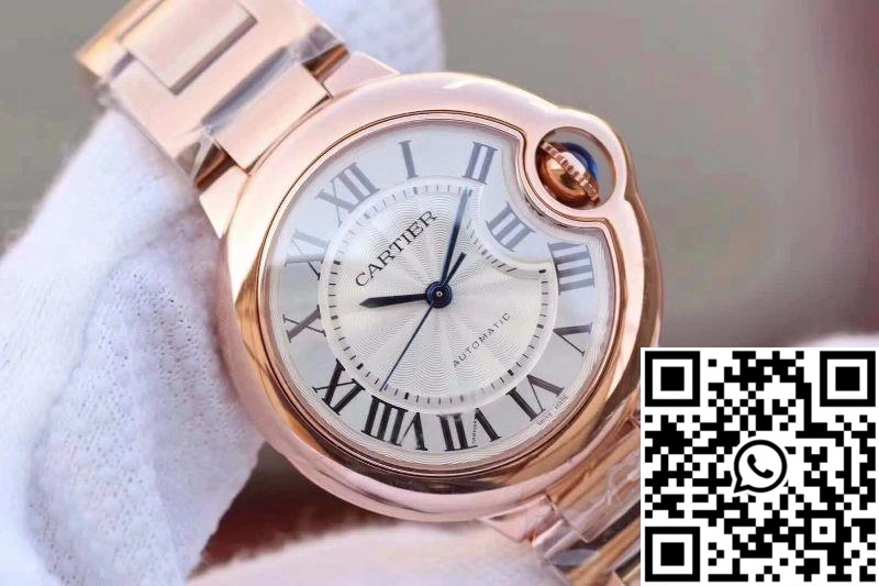 Ballon Bleu De Cartier Ladies 33MM W6920068 V9 Factory White Textured Dial Effortless 1353