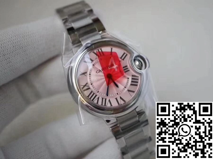 Soft Ballon Bleu De Cartier Pink Dial 33mm V6 Factory 1331