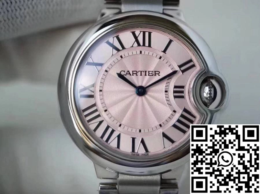Soft Ballon Bleu De Cartier Pink Dial 33mm V6 Factory 1331