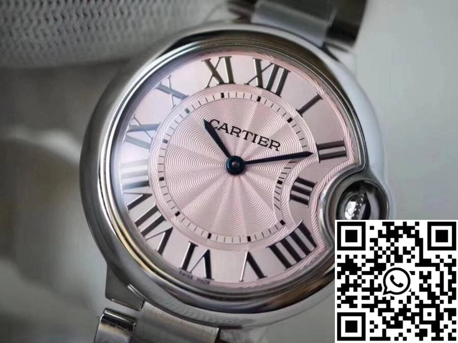 Soft Ballon Bleu De Cartier Pink Dial 33mm V6 Factory 1331