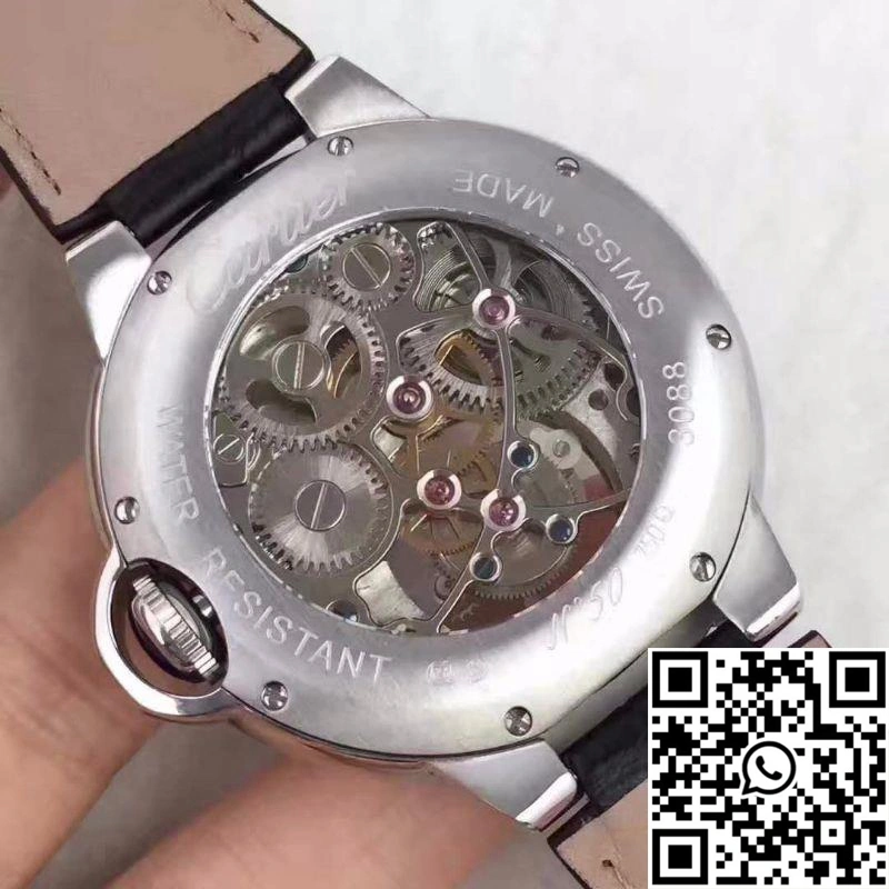 UrbanStyle Ballon Bleu De Cartier Tourbillon Silver Dial 1354
