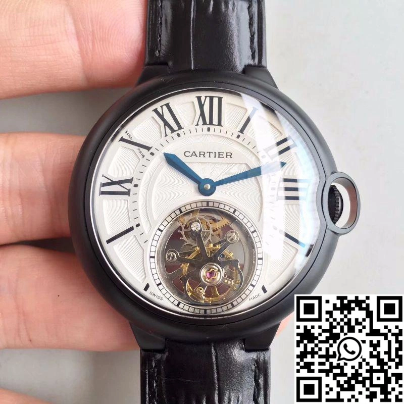 Supportive Ballon Bleu De Cartier Tourbillon White Dial 1336