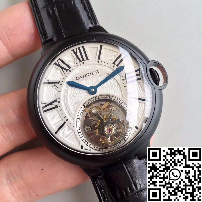 Supportive Ballon Bleu De Cartier Tourbillon White Dial 1336