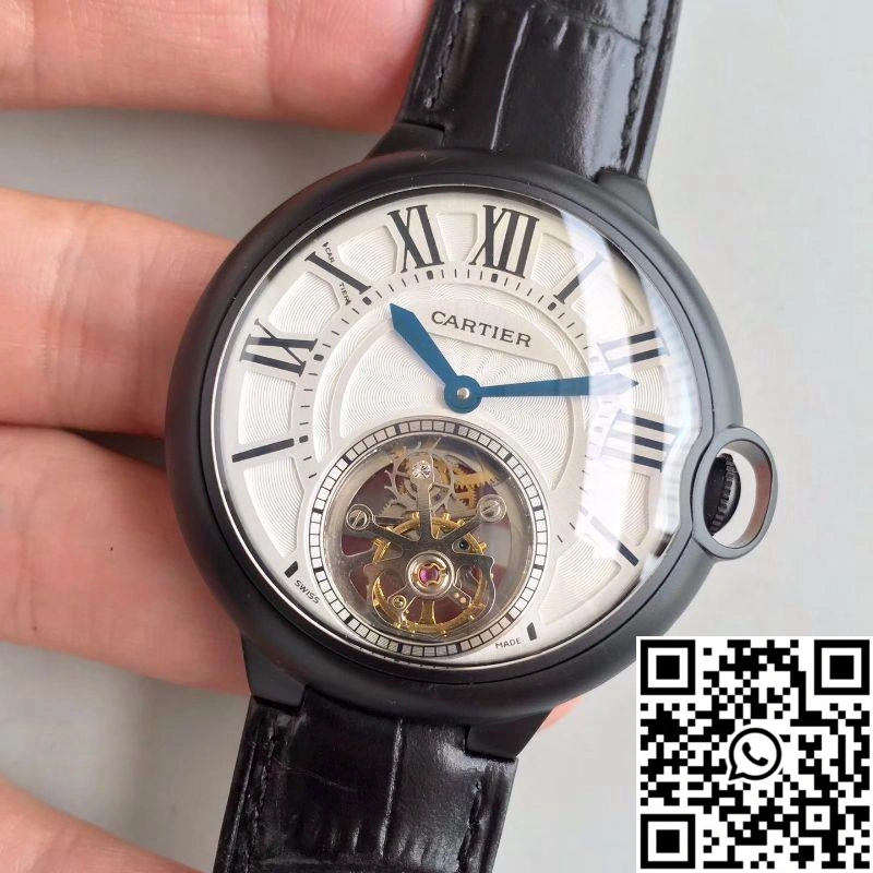 Supportive Ballon Bleu De Cartier Tourbillon White Dial 1336