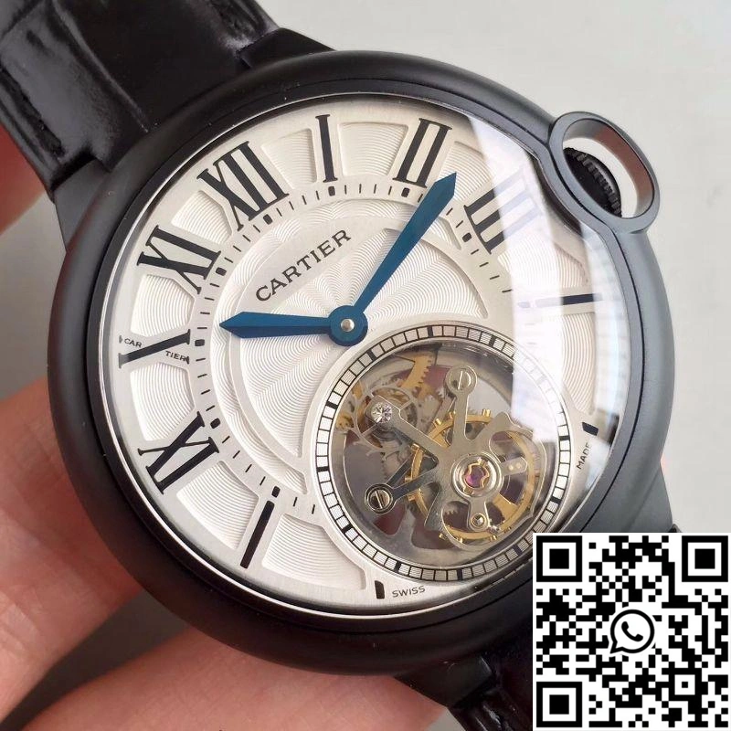 Supportive Ballon Bleu De Cartier Tourbillon White Dial 1336