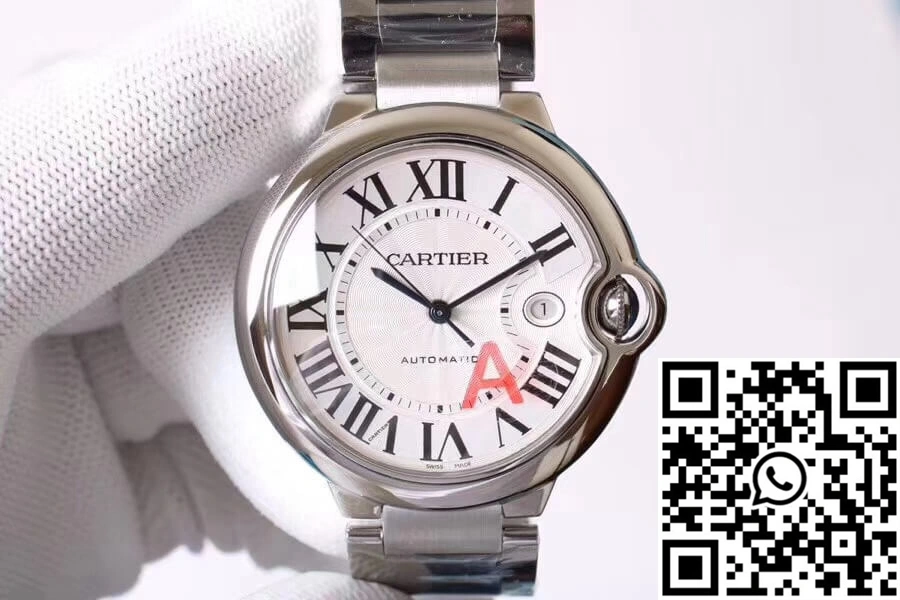 WeatherProof Ballon Bleu De Cartier W69012Z4 V6 Factory Silver Dial 1393