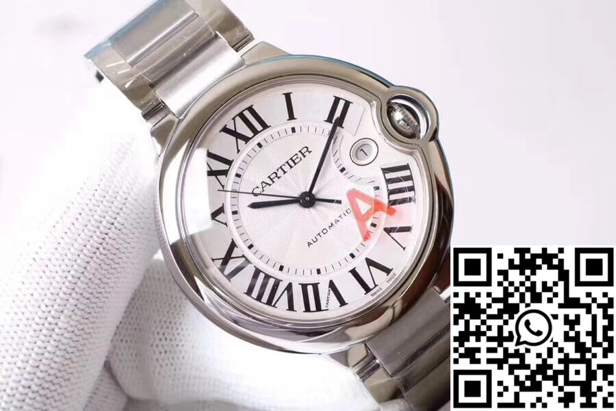 WeatherProof Ballon Bleu De Cartier W69012Z4 V6 Factory Silver Dial 1393