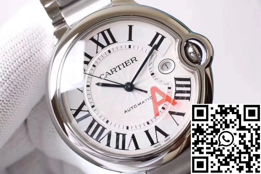 WeatherProof Ballon Bleu De Cartier W69012Z4 V6 Factory Silver Dial 1393