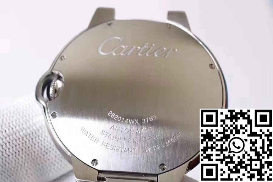 WeatherProof Ballon Bleu De Cartier W69012Z4 V6 Factory Silver Dial 1393