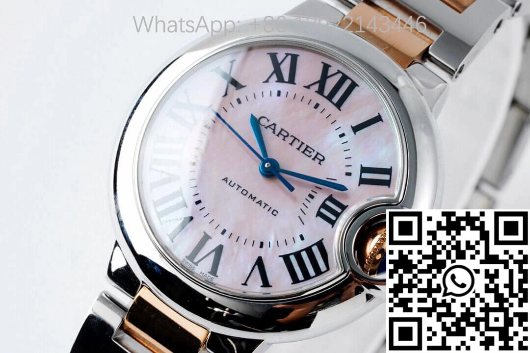 OnTrend Ballon Bleu De Cartier W6920070 AF Factory Pink Mother-Of-Pearl Dial 1344