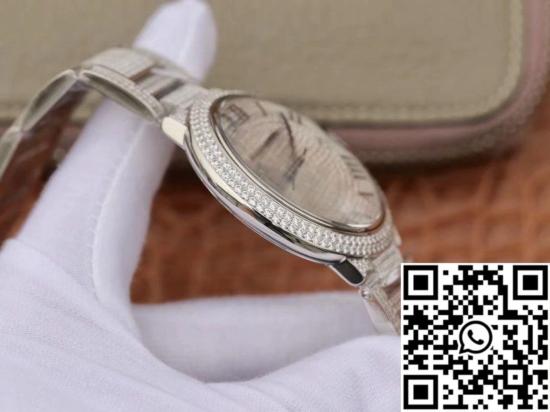 Ballon Bleu De Cartier WE9009Z3 42mm TW Factory Silver Diamond Dial Flexible 1329