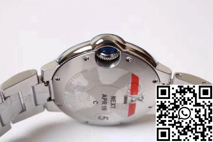 Ballon Bleu De Cartier WE9020 33mm V6 Factory White Dial MoistureWicking 1371