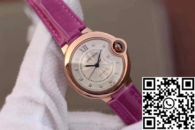 Fashionable Ballon Bleu De Cartier WE902040 V9 Factory Silver Textured Dial 1377