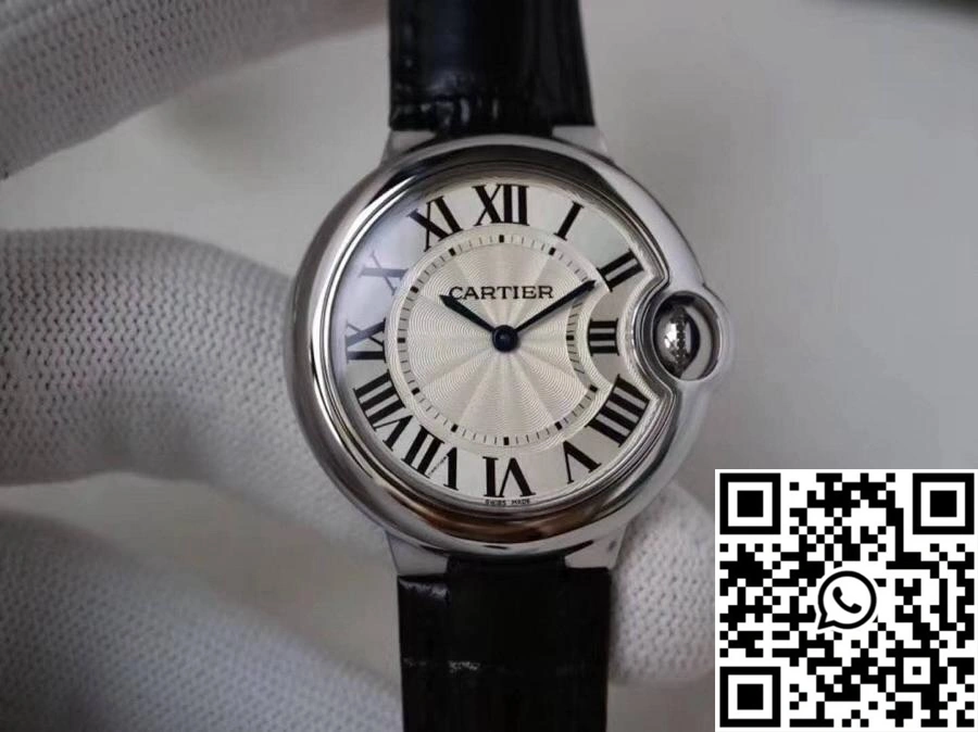 Lightweight Ballon Bleu De Cartier WE902073 33MM V6 Factory Silver Dial 1382