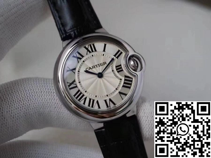 Lightweight Ballon Bleu De Cartier WE902073 33MM V6 Factory Silver Dial 1382