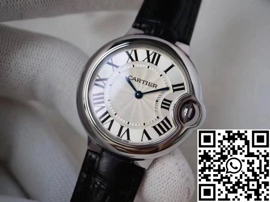 Lightweight Ballon Bleu De Cartier WE902073 33MM V6 Factory Silver Dial 1382