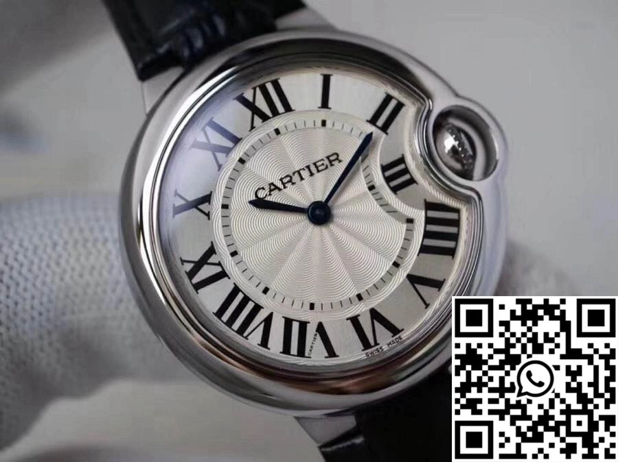 Lightweight Ballon Bleu De Cartier WE902073 33MM V6 Factory Silver Dial 1382