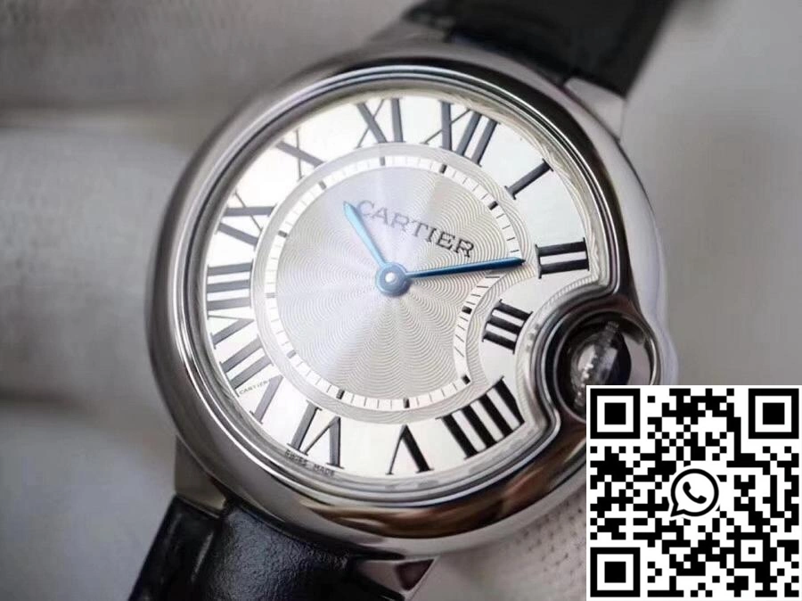 Lightweight Ballon Bleu De Cartier WE902073 33MM V6 Factory Silver Dial 1382
