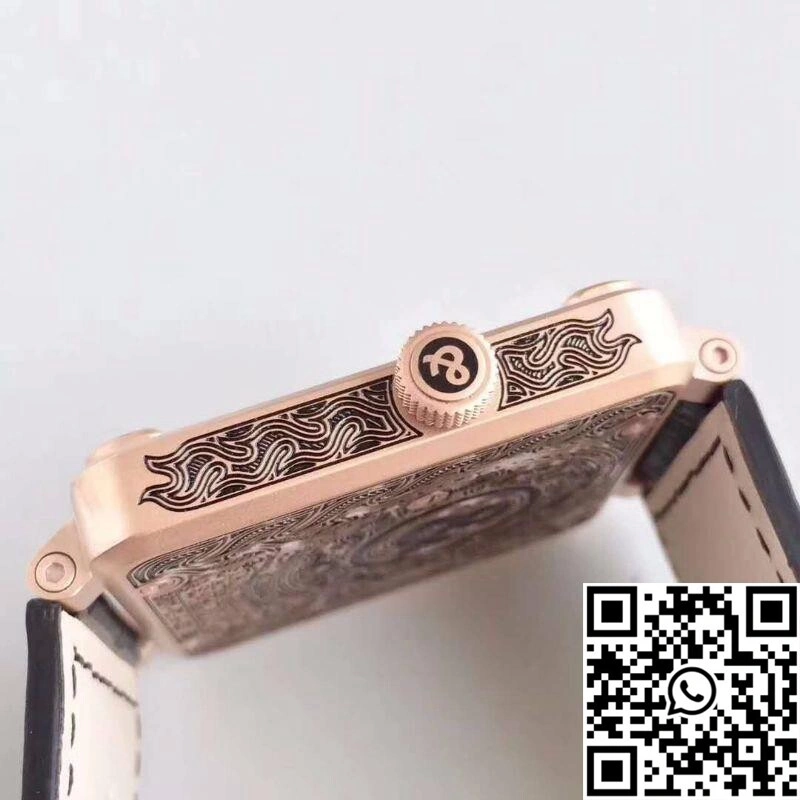 Bold Bell Ross BR 01 Skull Bronze Rose Gold and Black Dial 1524