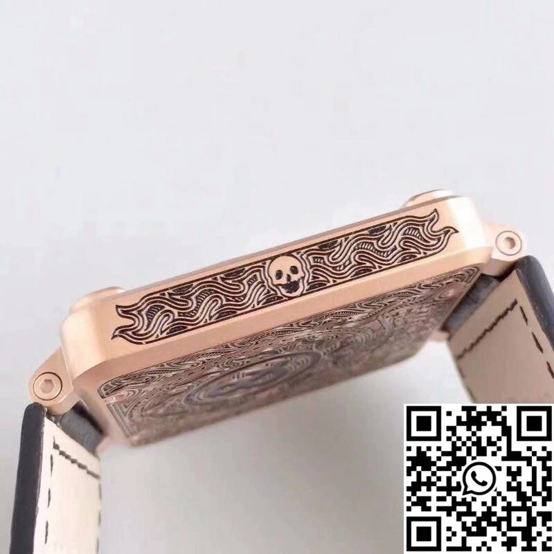 Bold Bell Ross BR 01 Skull Bronze Rose Gold and Black Dial 1524